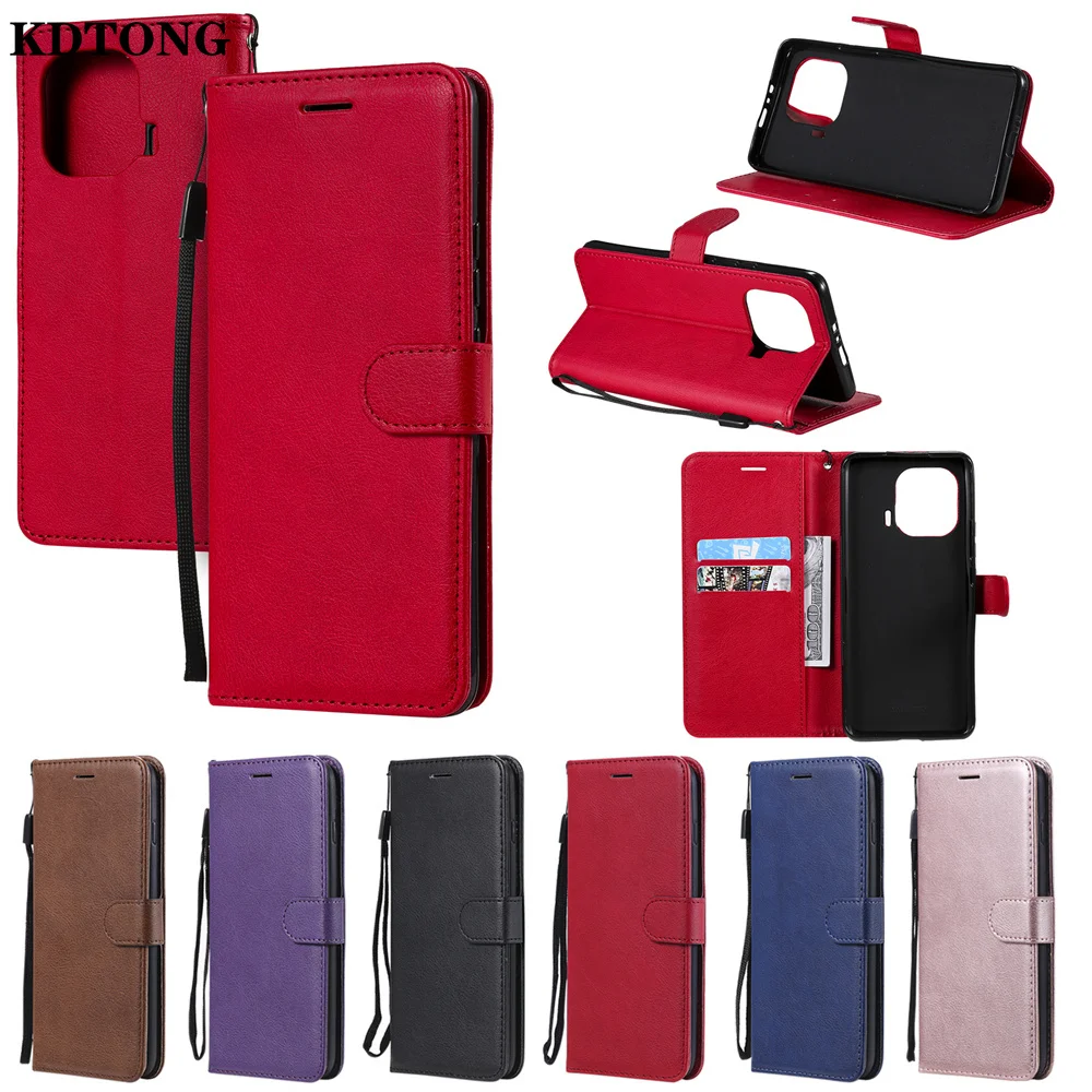 

Classic Phone Case for Xiaomi 11 10T Lite 5G Pro 10 Ultra POCO X3 NFC M3 F3 Redmi Note 9T Funda Solid Color Wallet Holster Cover