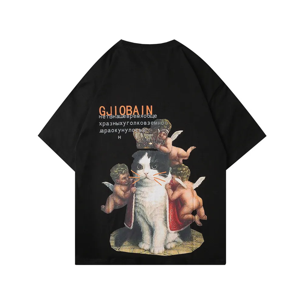 

2021 Summer Men Cotton Fashion Brand Short Sleeve T-shirt For Man casual Hip Hop Mens Graffiti Printed T-shirts