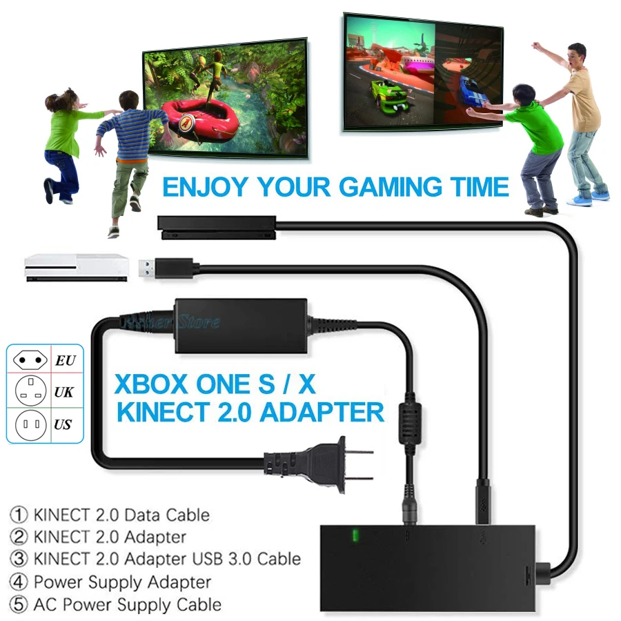 Адаптер Kinect 2 0 для Xbox One S / X/Windows последняя версия Датчик питания X Box Somato Sensor y