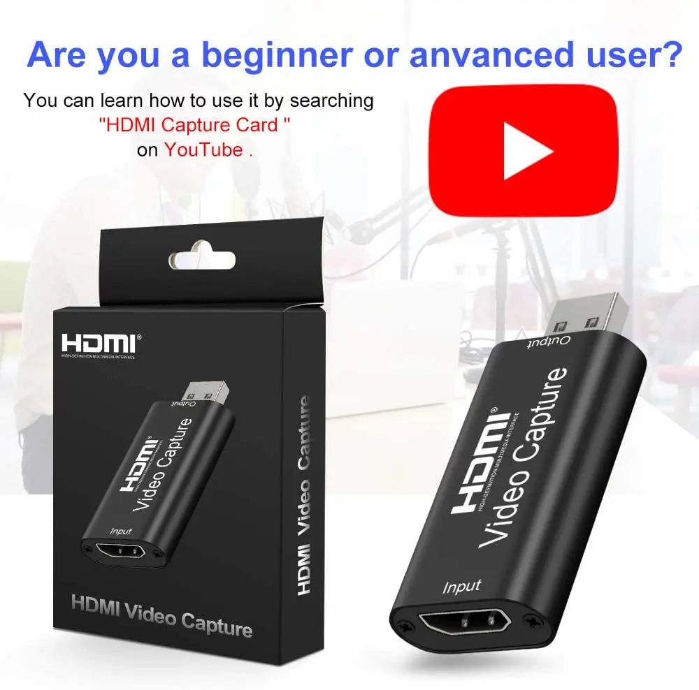 Ideo карта захвата HDMI видео карты потоковой передачи VHS Плата USB 2 0 1080P Мини сбора