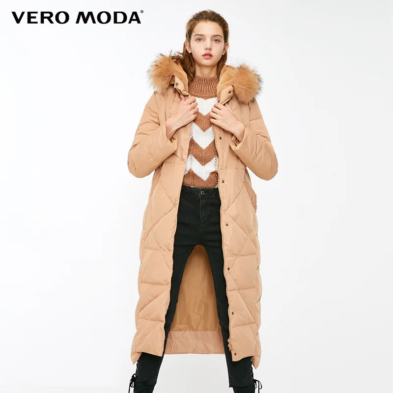 Vero Moda женский Цвет Соответствующие косы волос воротник с капюшоном длинный пуховик | 318312506 - Цвет: Indian tan