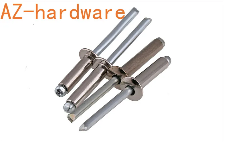 Круглый носок с заклепками 304 Нержавеющая стальные слепые заклепки круглый