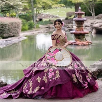 vestidos de quincea%c3%b1era 2022 off shoulder mexican girl ball gown prom dress croset back quinceanera party gowns