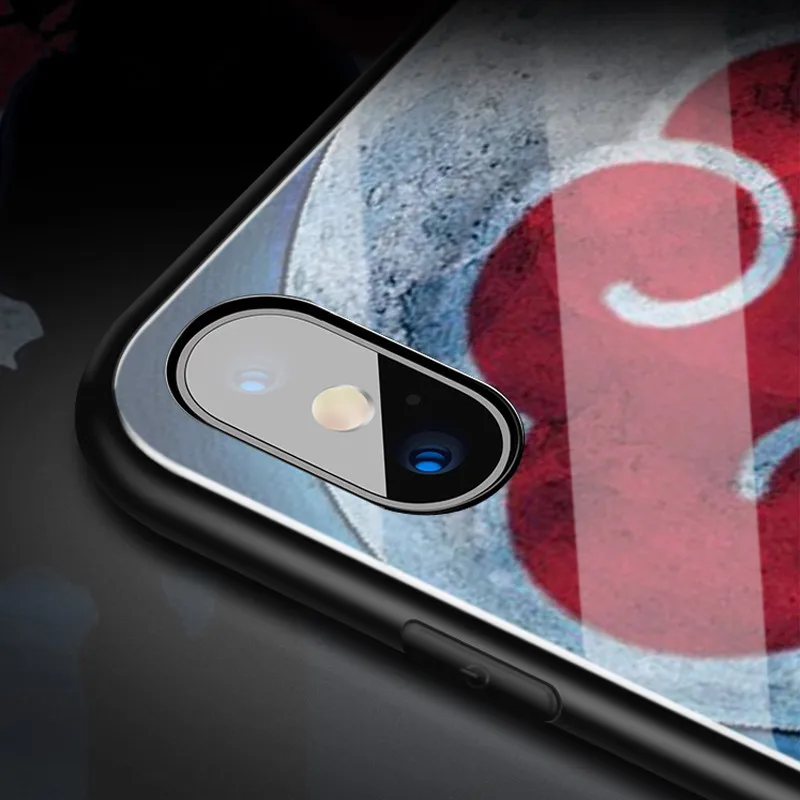 Роскошный светящийся чехол Comic Наруто для iphone 11 PRO Max 10 X XR XS MAX 6 6s 7 8 plus Coque Noctilucous glass