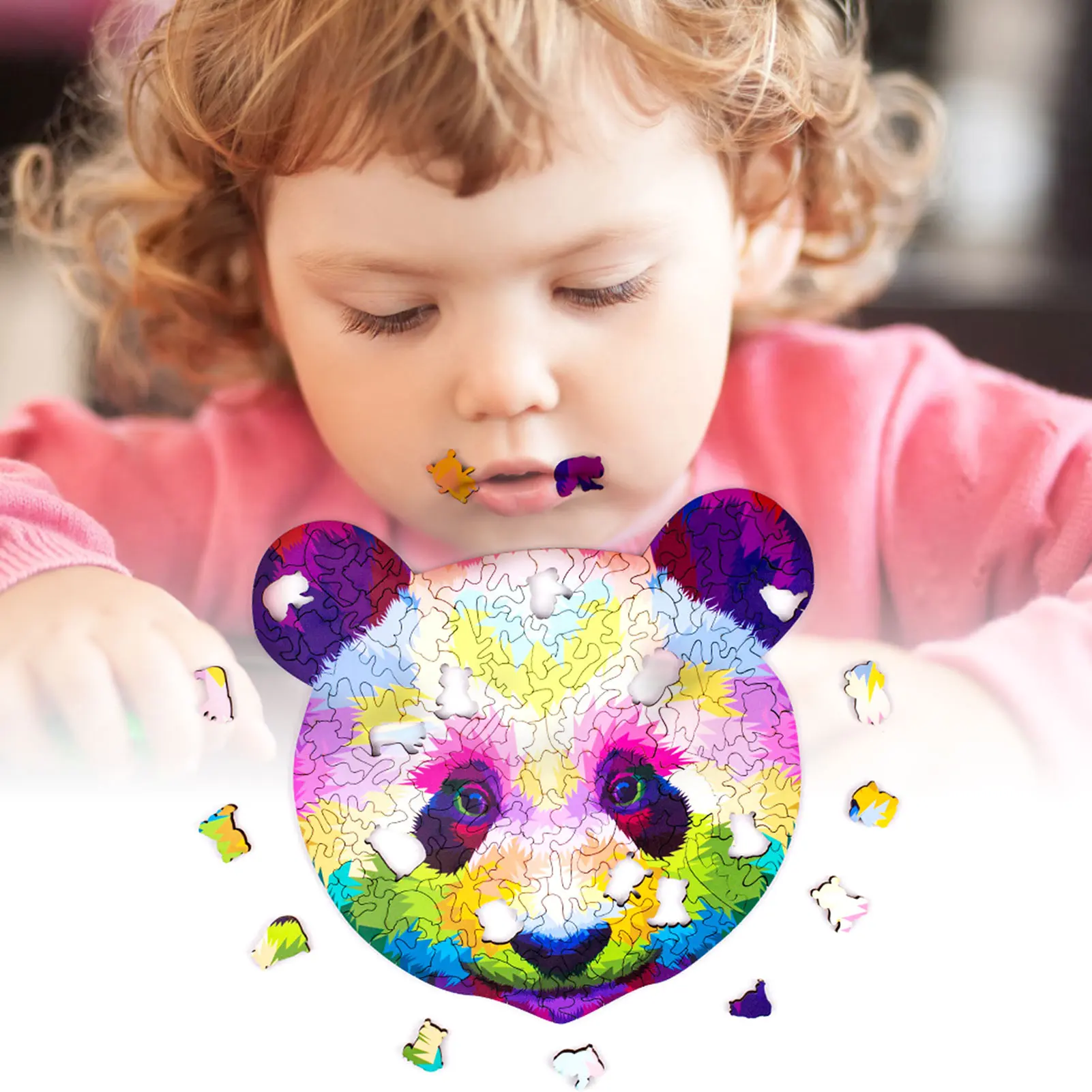 Деревянный пазл 191 деталей сложная панда сделай сам для взрослых детские