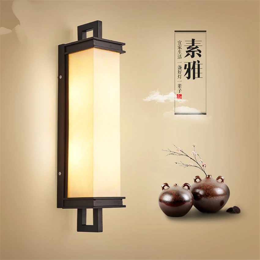Современный новый китайский фонарь настенные светильники гостиная спальня