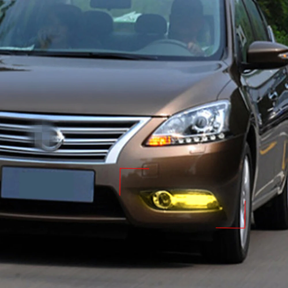 2 шт. дневные ходовые огни для Nissan sentra Sylphy 2012 2013 2014 2015|Фара авто в сборе| |