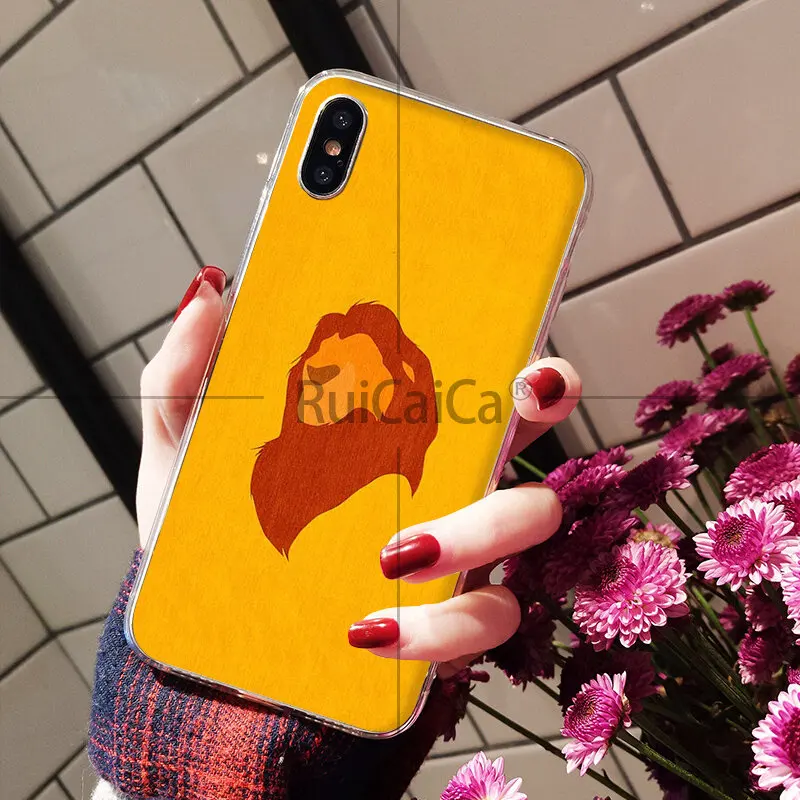 Ruicaica Король Лев ТПУ Мягкий силиконовый чехол для телефона iPhone 8 7 6 6S Plus 5 5S SE XR X XS MAX