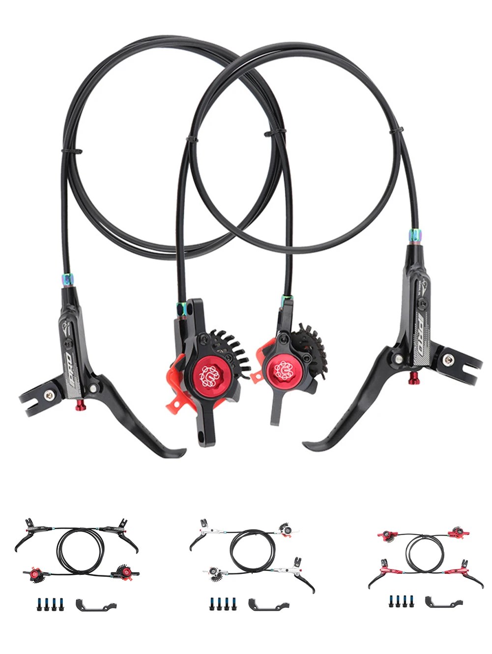

Mountain Bike Brake MTB Hydraulic Oil Disc Brake Dual Pads Front Rear 800/1400mm Bike Hydraulic Brake Bicycle Accssories