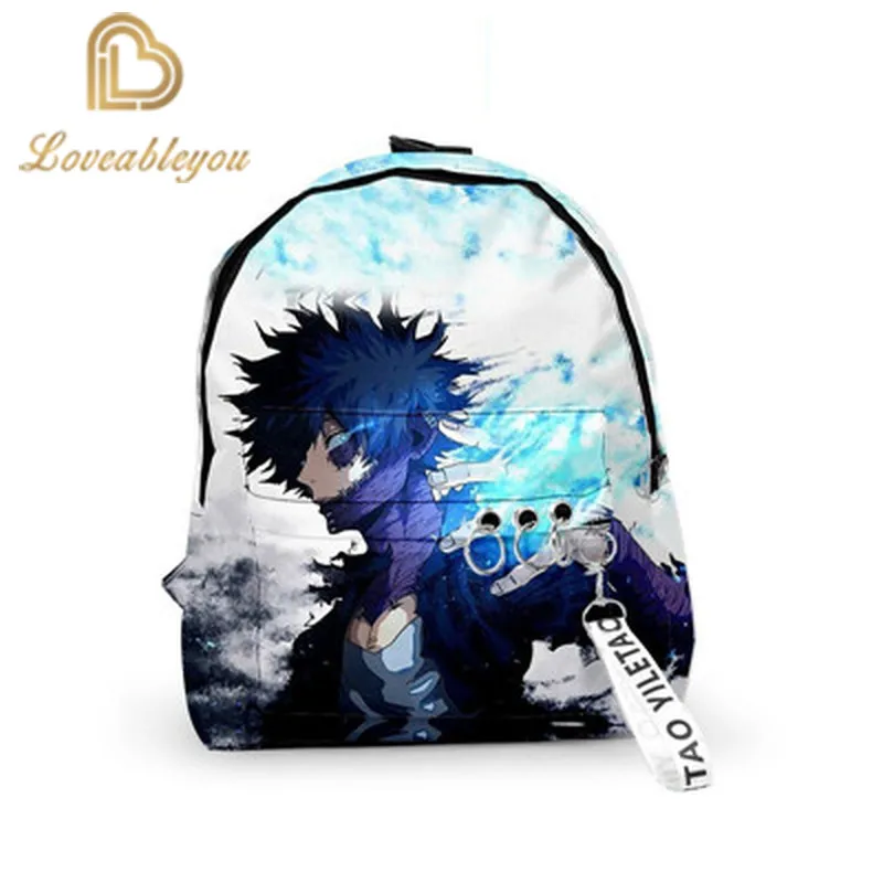 

Anime My Hero Academia Midoriya Izuku Cosplay Backpack Zipper Oxford Knapsack Large Capacity Shoulder Bags Schoolbag Rucksack