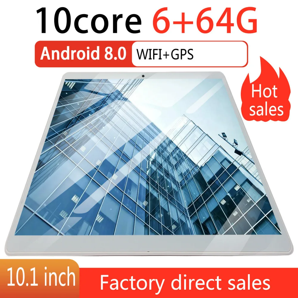 2021 2.5D Экран Android 8 0 10 дюймов подключается к сети 4G Wi Fi двухъядерный планшетный ПК с