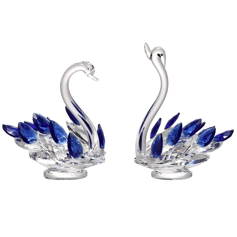 Стеклянные фигурки в виде лебедя 4 цвета|Статуэтки и миниатюры| |
