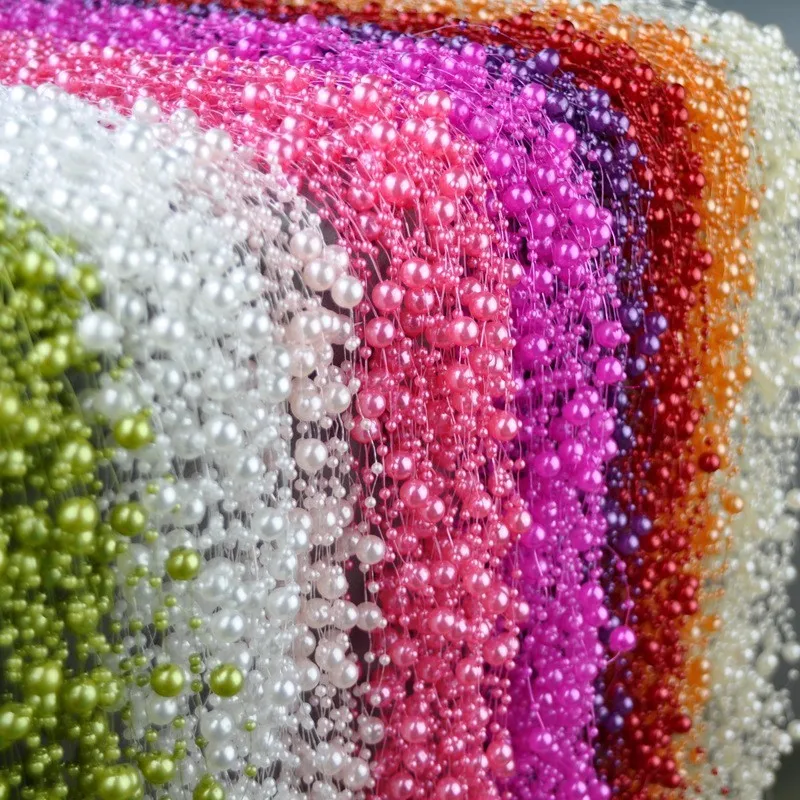 5 м DIY свадебные украшения из искусственного жемчуга бусины цепочка для стола