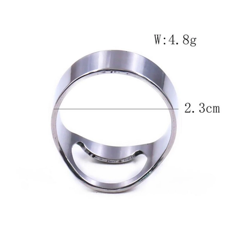 

Creative Bottle Openers Stainless Steel Finger Ring Corkscrew Portable Mini Beer Bottle Can Opener Kitchen Gadgets Bar Tools