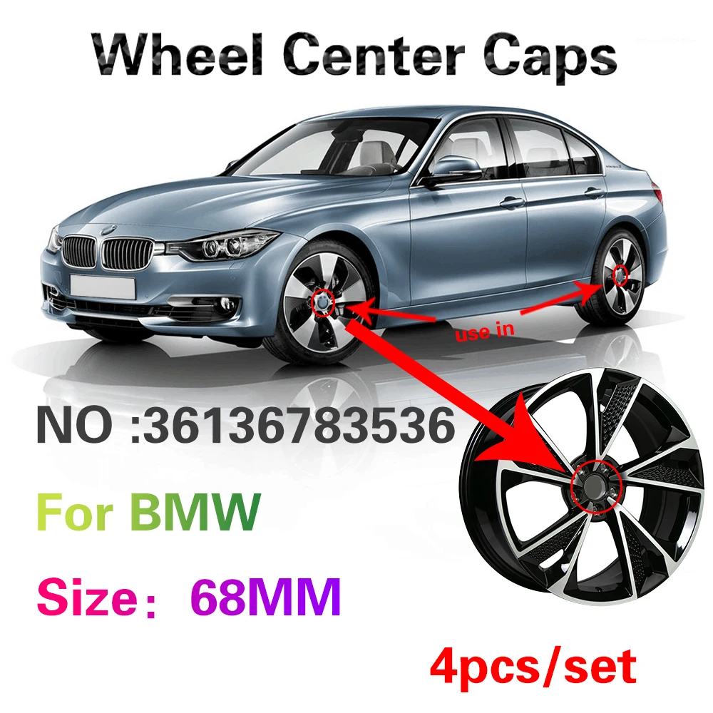 4x68 мм фотоаксессуары для BMW E46 E39 E38 E90 E60 E36 E34 F10 F20 F30 M3 X5 E53 E70 M E85 E87 E81 X3 F25|Колпаки