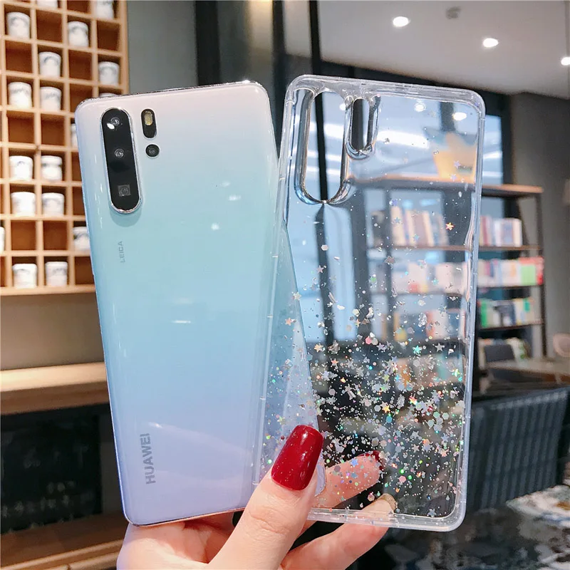 Мягкий чехол с блестками для Huawei Honor 9A 8A 8X 8S 7A 7C 20 30 Pro 10i 20i 9 10 Lite P30 P40 Y5 Y6 Y7 2019 |