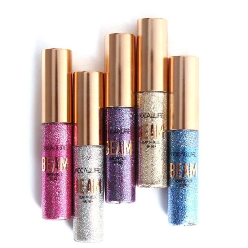 Мерцающий Цвет косметика для подводки глаз водостойкие пигменты голубое золото