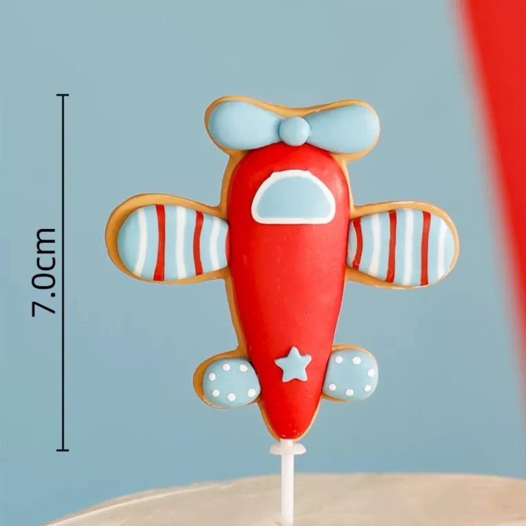 Детский Топпер для торта на день рождения с трехмерным летательным аппаратом и