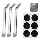 Набор для ремонта велосипедных плоских шин, Рычажные Инструменты для ремонта горных велосипедов, комплект для ремонта шин, накладки для ремонта проколов велосипедов