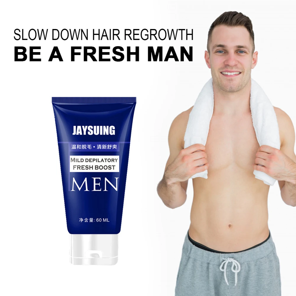 

60ml Depilatory Painless Easy Use Face Hair Removal Cream Clean Smooth Portable Epilator For Men Natural Long Lasting Effective