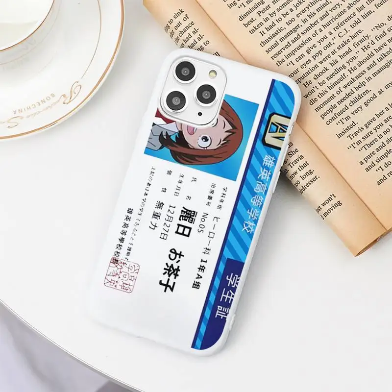 

My Hero Academia Midoriya Phone Case Candy Color White for iPhone 11 pro XS MAX 8 7 6 6S Plus X 5S SE 2020 XR