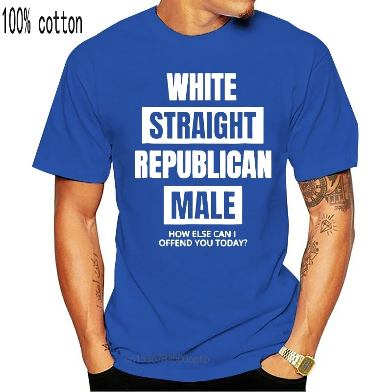 Купить сейчас белая прямая Республиканская Мужская смешная футболка унисекс |