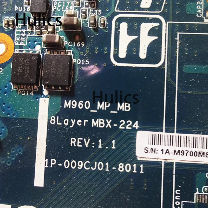 Материнская плата Hulics для ноутбука Sony Vaio VPCEB VPC-EB A1771577A HM55 DDR3 HD4500 MBX-224 M960 1P-009CJ01-8011
