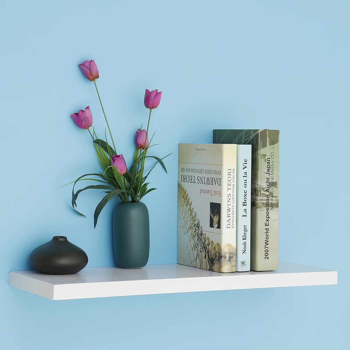 

Rectangle Bookcases Shelf Solid Wood Storage Rack Wall-hung Decorative Book Shelves for Living Room Decor Sundries Organizer