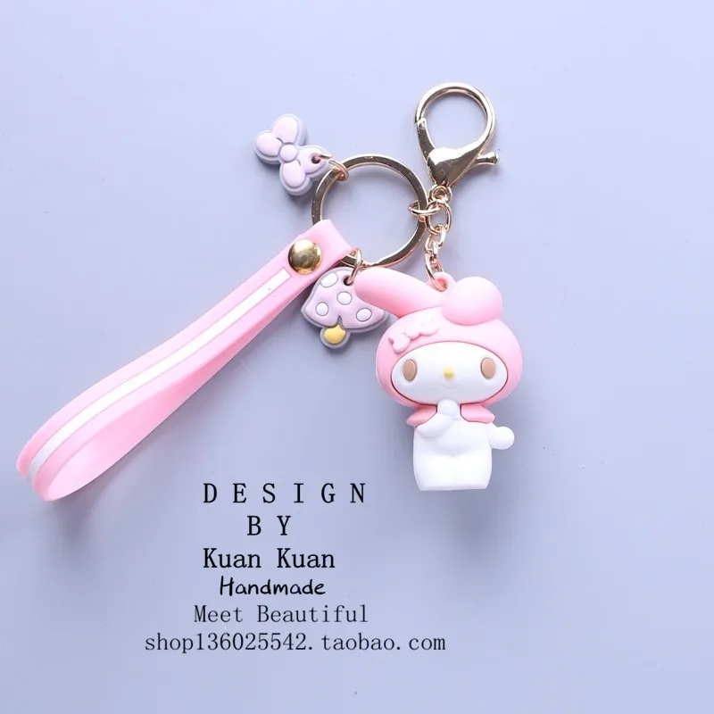 Мультфильм куроми брелок ПВХ брелок Pom Purin Cinnamoroll Bad Марка Badtz Maru Милая забавная Новинка Персонализированная подвеска ювелирные изделия