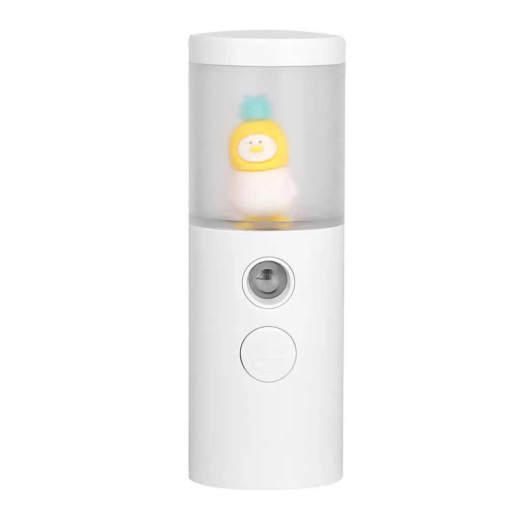 

Cute Duck Mini Portable Hand-held Rehydrator Humidifier Face Sprayer USB Charging Water Replenishment Instrument 30ml