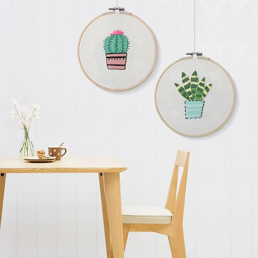 Шикарная вышивка 1 комплект ручная работа новичок творческий цветок с рамкой для