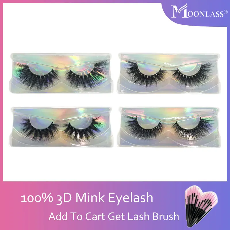 3D норковые ресницы 100% настоящие сибирские накладные натуральные Мягкие Длинные