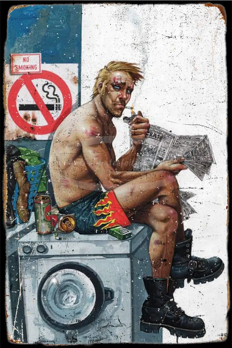 

Vintage Tin Signs - Hellblazer Poster - Metal Sign Poster Retro Art Plaque Wall Decor for Bar Cafe Garden Bedroom Office Hotel