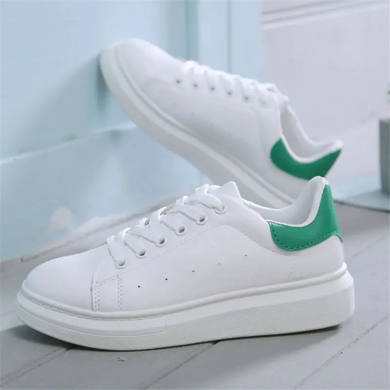 D Женская обувь; zapatillas muje; белые кроссовки на платформе; женская брендовая спортивная обувь для бега; женские кроссовки из натуральной кожи; scarpe donna - Цвет: D