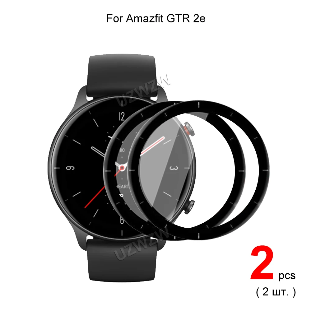 

Мягкая защита экрана для смарт-часов Amazfit GTR 2e, 3D изогнутые края, полное покрытие, защитная пленка, аксессуары