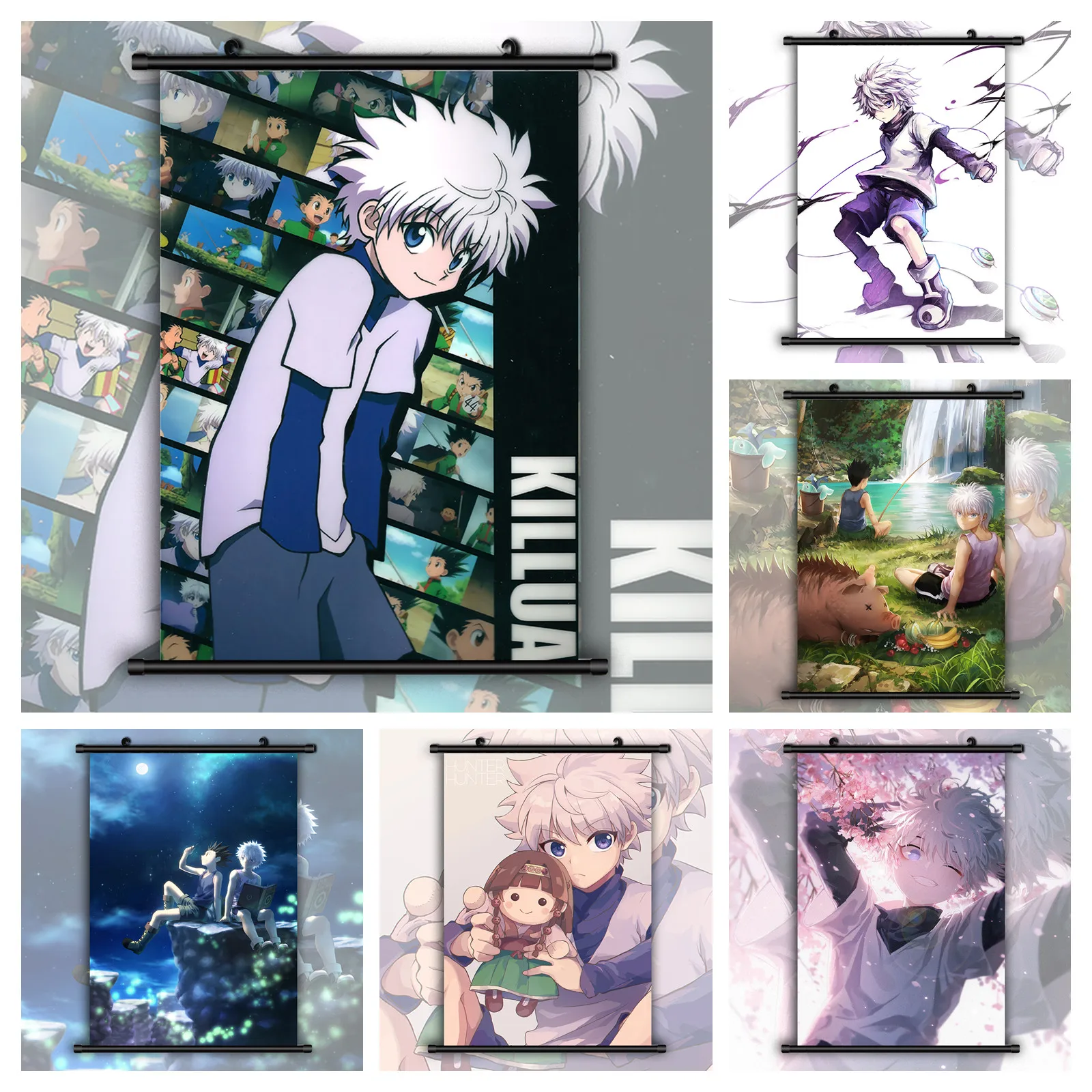 

Canvas Painting Hunter X Hunter Alluka Killua Zoldyck Wall Art Photo Children Room Decoration