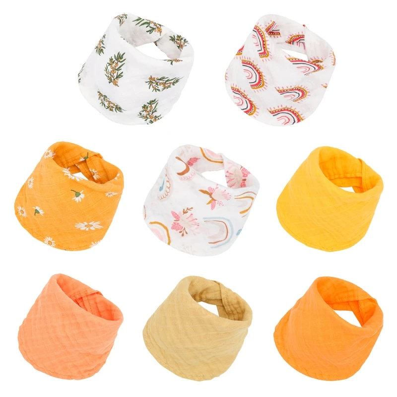 

Baby Newborn Feeding Bibs Soft Cotton Saliva Towel Toddler Triangle Scarf Bandana Newborn Burp Cloth Shower Gifts