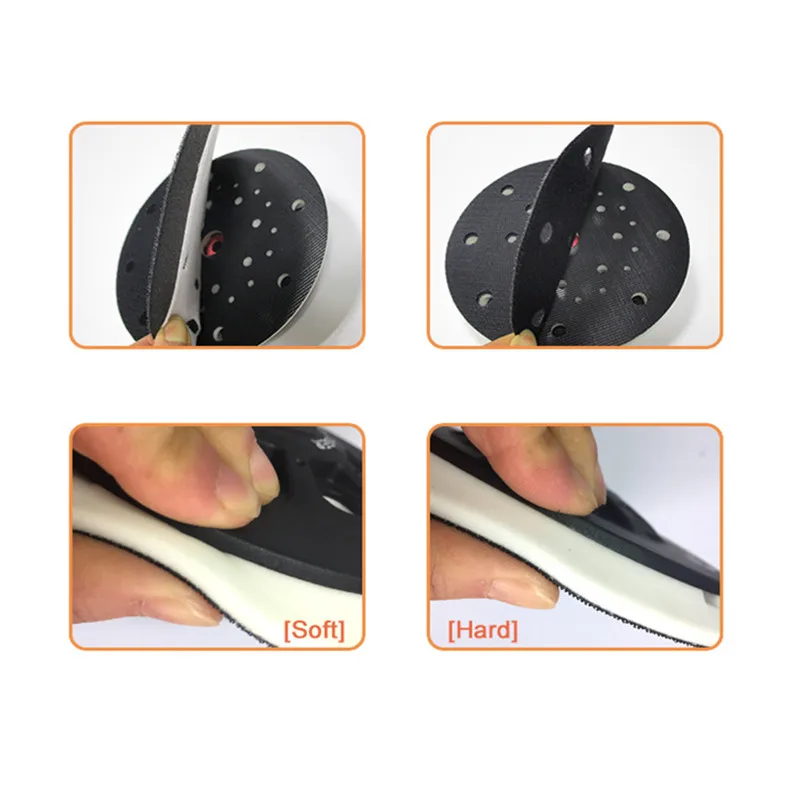 

6 Inch 150mm Multi-Hole Dust Free Soft/Hard Sanding Pad Sander Backing Pad For Polishing Grinding (Pack Of 1)
