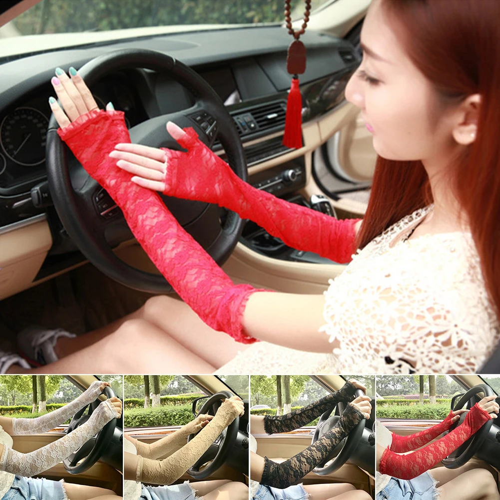 Кружева открытый летний невыгорающий сексуальный половинчатый палец женские