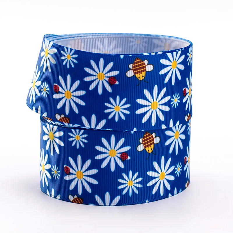 10 ярдов в рубчик/атласная лента цветы|Ленты для шитья| |