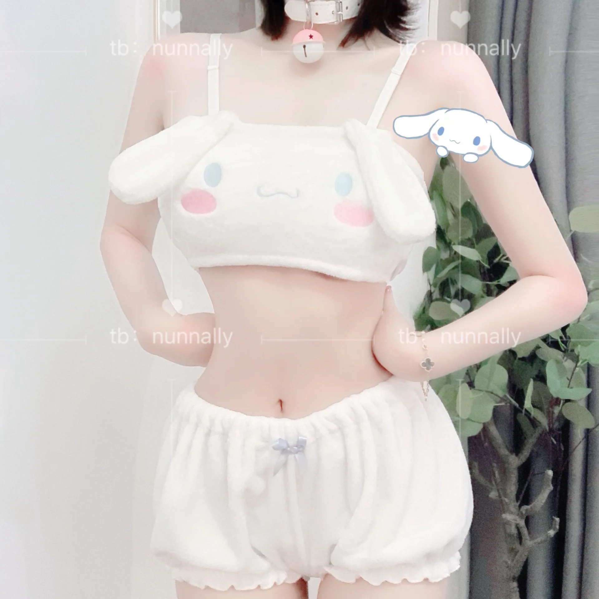 Пижама Kawaii для девочек плюшевые игрушки с собачьими ушками милая в стиле аниме