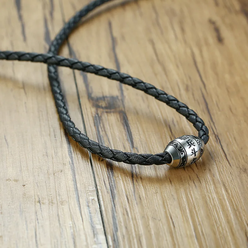 Мужской кулон из нержавеющей стали ZORCVENS колье с 9 буквами Будды мантры удача