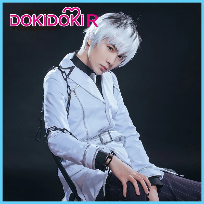DokiDoki-R аниме косплей Tokyo Ghoul Kaneki костюм кэна мужские белые костюмы Аниме Косплей