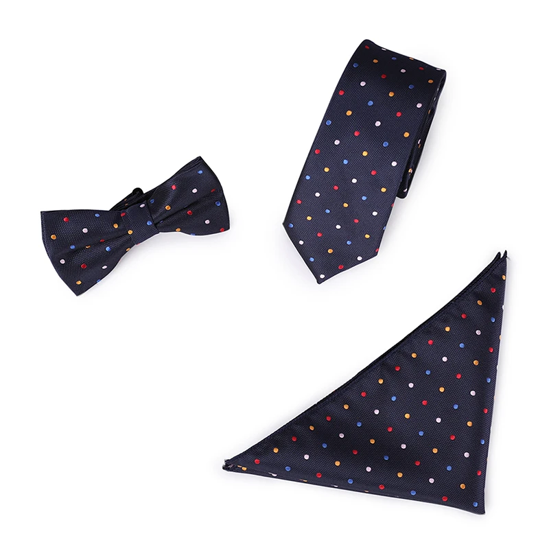 YUNCLOS комплект из 3 предметов в полоску с цветком галстуком деловые повседневные