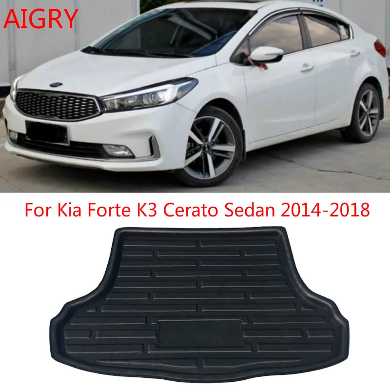 Подходит для Kia Forte K3 Cerato Sedan 2014 2015 2016 2017 2018 коврик багажника заднего подкладка