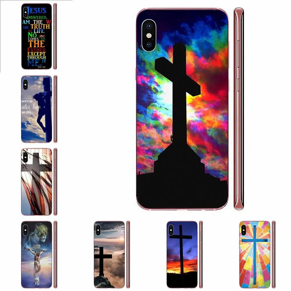 Гибридный чехол для Xiaomi CC9 CC9E Mi 3 4 4i 5 5S 6 6X 8 9 SE Play Plus Pro Lite A1 Mix 2 Note Christian Cross|Бамперы| |