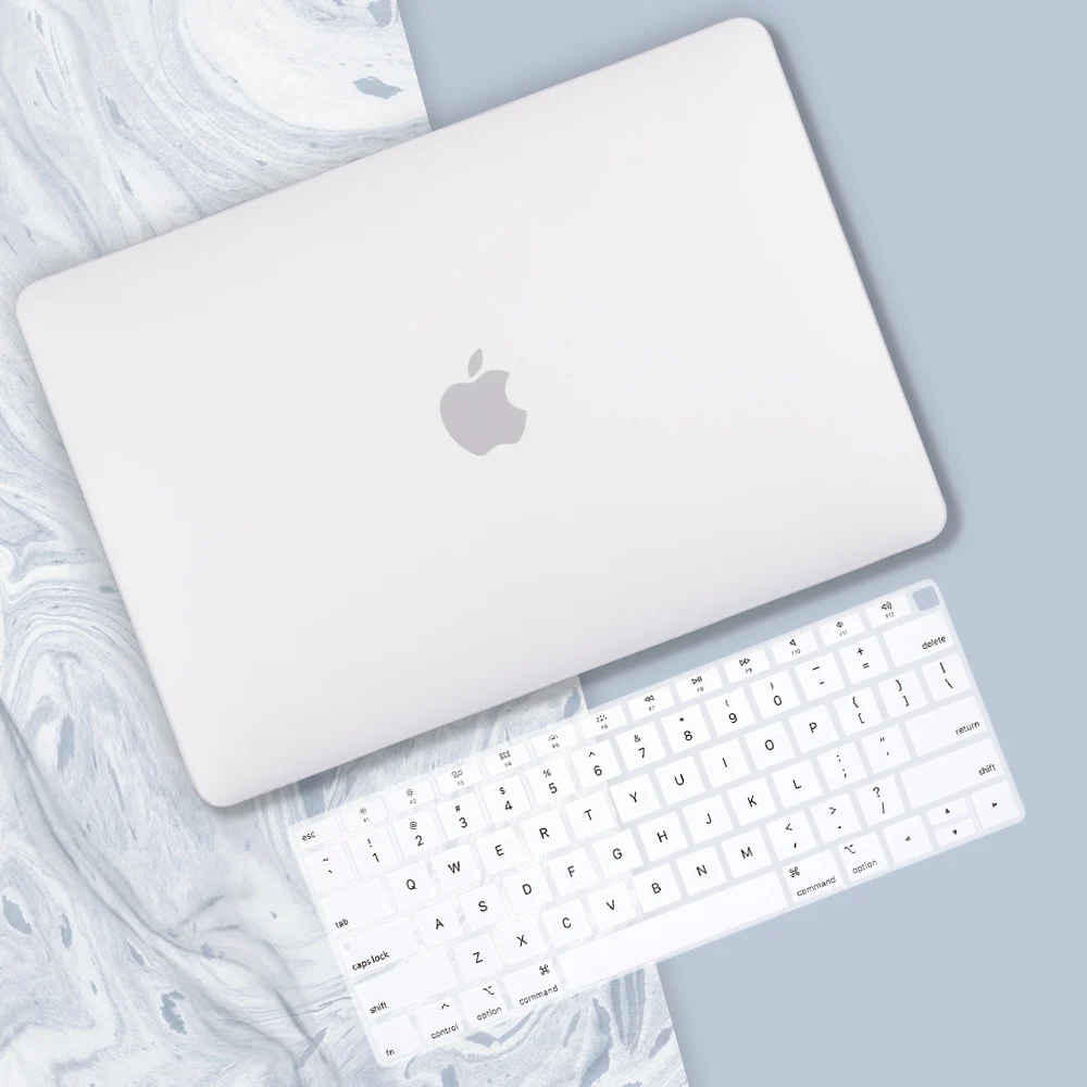 White Redlai для Macbook Pro 13 15 с сенсорной панелью A1706 A1707& Air 13 дюймов Pro 13 15 с сетчаткой пластиковый матовый жесткий чехол - Цвет: White
