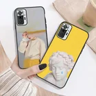 Чехол Redmi Note 10 Pro для Xiaomi Redmi Note 10S 9 9s 8 Pro Poco F3 M3 X3 NFC Redmi 9A 9C Mi 11 10T Lite, черный чехол для телефона