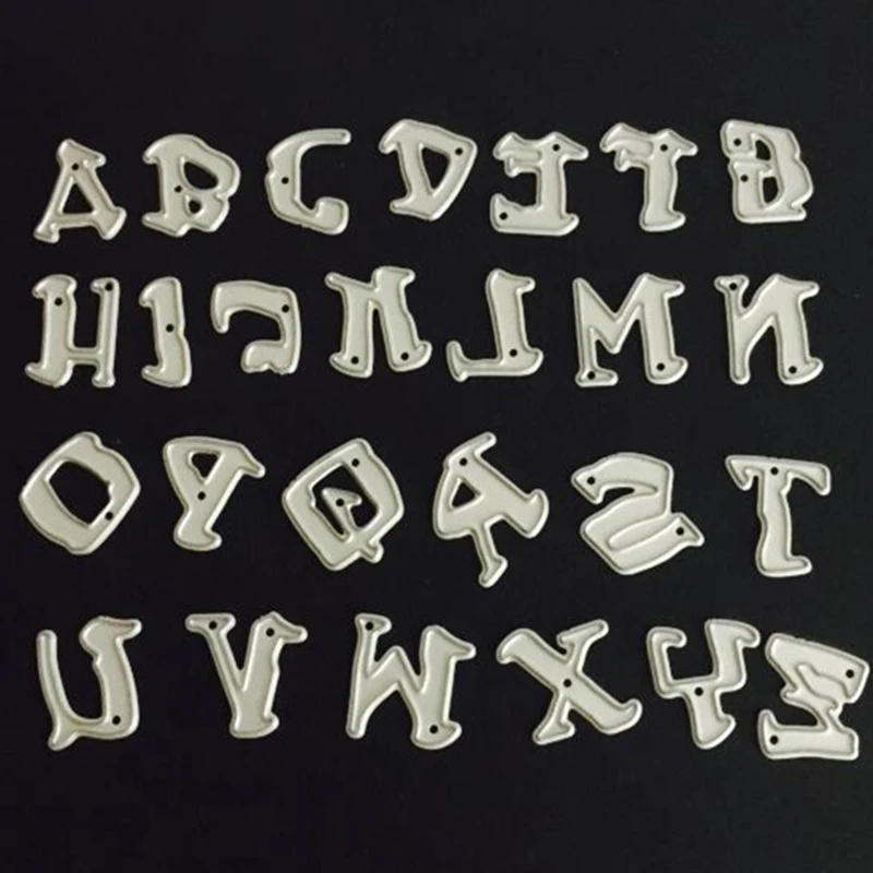 

YINISE Metal Cutting Dies Scrapbooking Stencils Alphabet DIY PAPER Album Cards Decoration Embossing Folder Die CUT Cuts Template