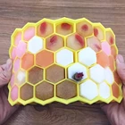 Горячая вафельная ткань льда 37-слот лотка корыто для пресс-форм для хранения с крышкой силиконовый контейнер для напитков форма домашняя кухня инструменты